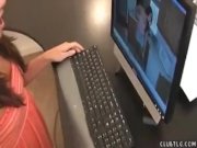 Teen maid jacks off her boss 8/16