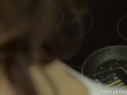 Teeny Lovers - Anal dessert in a kitchen 1/16
