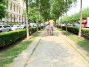 Tourist chick gets picked up and Fucked Deep after eating a Banana 7/16