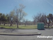 Horny Redhead giving BJs in public 2/16