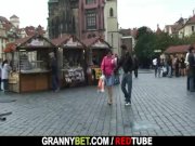 Granny tourist jumps on cock 5/16