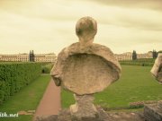 Jeny Smith wearing MyMokondo strap bondage in old park 1/16