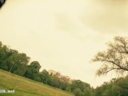 Jeny Smith wearing MyMokondo strap bondage in old park 15/16