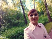 Jeny Smith fully naked in a park got caught 1/16