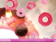 Riku Hinano throats hard and swallows like a goddes 1/16