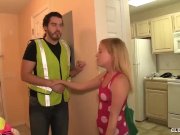 Topless teen jerks off the technician 6/16