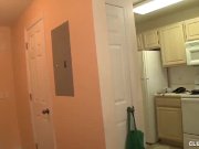 Topless teen jerks off the technician 7/16