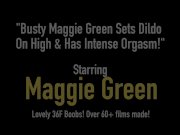 Busty Maggie Green Sets Dildo On High & Has Intense Orgasm! 1/16
