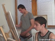 Old woman sucking and riding boys teen cocks 8/16