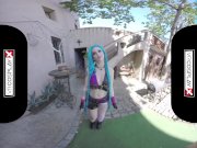 Lol Jinx Parody VR porn Alessa Riding A Hard Dick In The Dungeon VRCosplayX 2/16