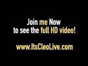 Cam Girl Its Cleo Fucks Cock, Gets Anal & Hot Cum On Face! 1/16