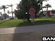 Barely Legal Riley Mae Gives a Public Parking Garage Blowjob 3/16