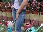 A lost chauffeur ends up in the garden of a hot russian slut 3/16