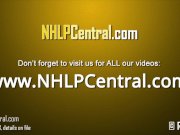 Naked blonde Chloe Toy masturbates pussy in pair baby blue high heel pumps 1/16