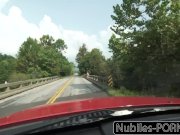 NubilesPorn - College Freshmen Fucks For A Ride 1/16