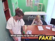 Fake Hospital Dirty doctor gives blonde Czech babe wet panties 1/16