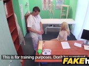 Fake Hospital Dirty doctor gives blonde Czech babe wet panties 2/16