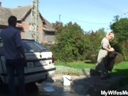 She finds him fucking busty blonde mom in law outdoors 6/16