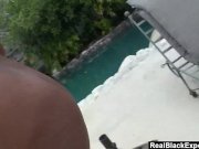 RealBlackExposed - Monique works out in the nude and gets BJ as a reward. 9/16