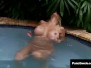 Smokin Blonde Puma Swede Finger Bangs Her Cunt In A Hot Tub! 8/16