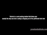 Premium Bukkake - Victoria swallows 81 huge mouthful cum loads 11/16