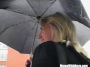 Blonde Milf In Sexy Stockings Fingered And Fucked 2/16