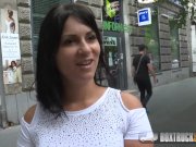 Amazing Naomie sucks a huge cock on her knees 1/16