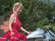 Her boyfriend's bike made her very horny 2/16