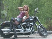 Naughty brunette loves her boyfriend's new ride 3/16