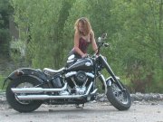 Naughty brunette loves her boyfriend's new ride 6/16