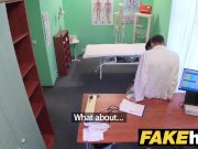 Fake Hospital Czech doctor cums over horny cheating wifes tight pussy 6/16