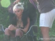 She looks cute while preparing for the shooting