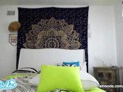 Ms. Vera Cruz big tits rubbing pussy and masturbating with dildo. 5/16