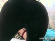 Hot Julia Roco and Sicilia Play with a Realistic Dildo in Public 4/16