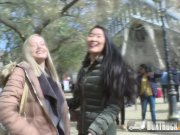 Hot Sicilia Surprises Tourist Katana with Public Lesbian Sex 2/16