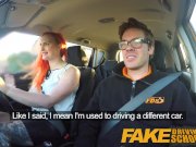 Fake Driving School Tattooed redhead craves instructors big cock and cum 3/16