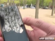 Amazing Alice Axx uses a Vibrator while Getting Fucked in Public 1/16