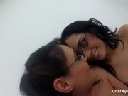 Fun BTS Of A Charley Chase Lesbian Scene 16/16