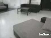 Cute EU brunette sucks and rides to keep her job - Henessy 1/16