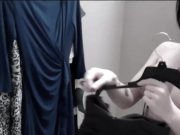 Naughty Slut Cleo Sucks Cock in the Dressing Room 1/16