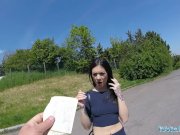 Public Agent Amazingly sexy ass rides big cock in a public place 2/16