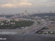Jeny Smith fishnet pantyhose public nudity on a roof top 2/16