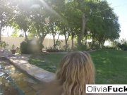 Olivia Austin in the pool 13/16