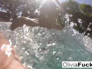 Olivia Austin in the pool 16/16