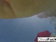 Olivia Austin in the pool 4/16
