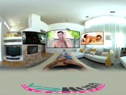 VRHUSH Horny Abella Danger lays down and takes Charles cock 3/16