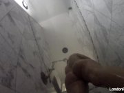 London Keyes takes a  shower 3/16