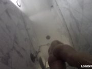 London Keyes takes a  shower 9/16