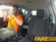 Fake Driving School Cum covered pussy after gamer minx strikes sexual deal 1/16