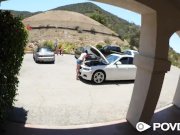 POVD Car troubled brunette Arielle Faye fucked and facialed for help 1/16